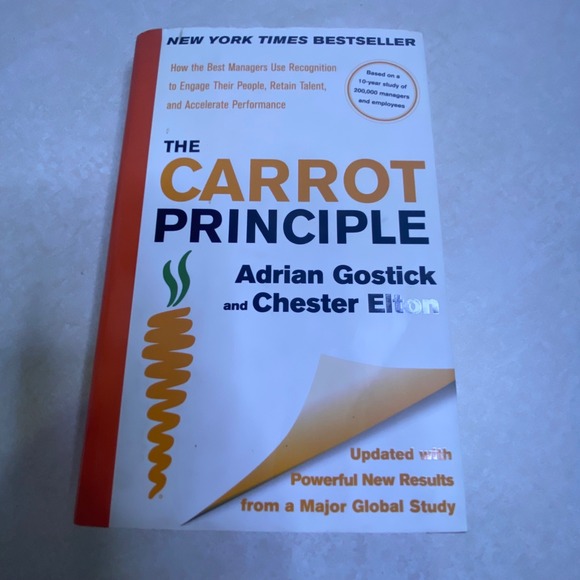 free press Other - The Carrot Principle Hardcover Orange Business Leadership Book Management Growth